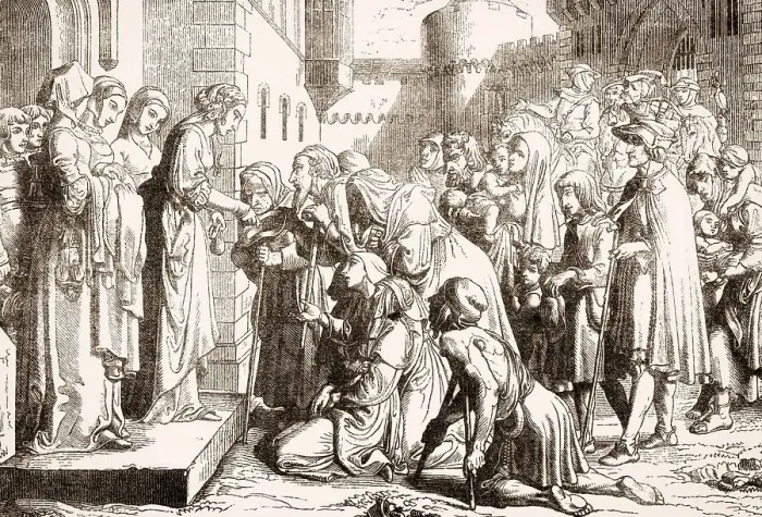Framed Print : St Elizabeth or Elizabeth of Hungary