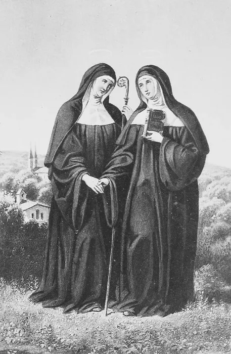 Framed Print : St. Gertrudis, Gertrude of Helfta Framed Print : St. Gertrudis, Gertrude of Helfta