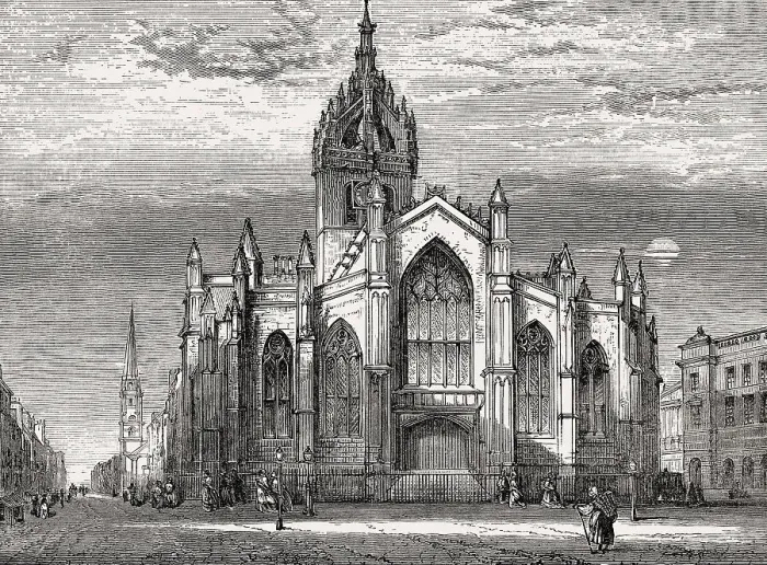 Framed Print : St Giles Cathedral, High Kirk of Edinburgh
