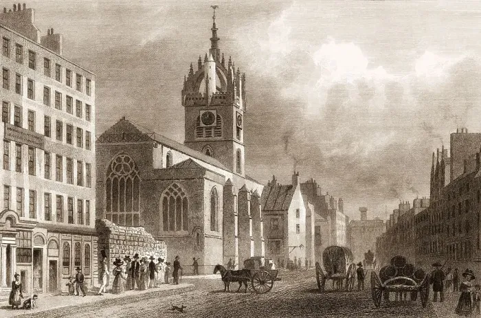 Framed Print : St Giles Church, looking West