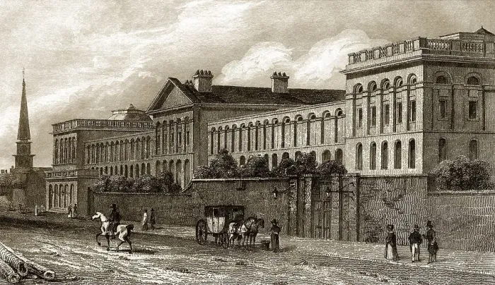 Framed Print : St hatch's Hospital for Lunatics