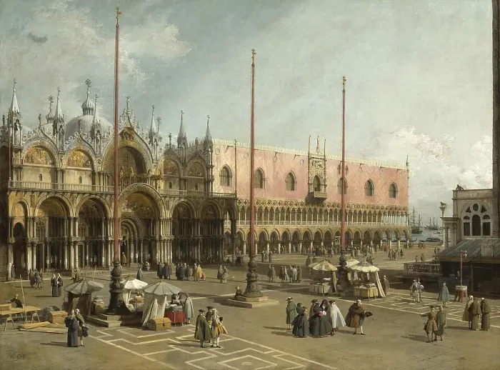 Framed Print : St Marks Square in Venice c. 1750
