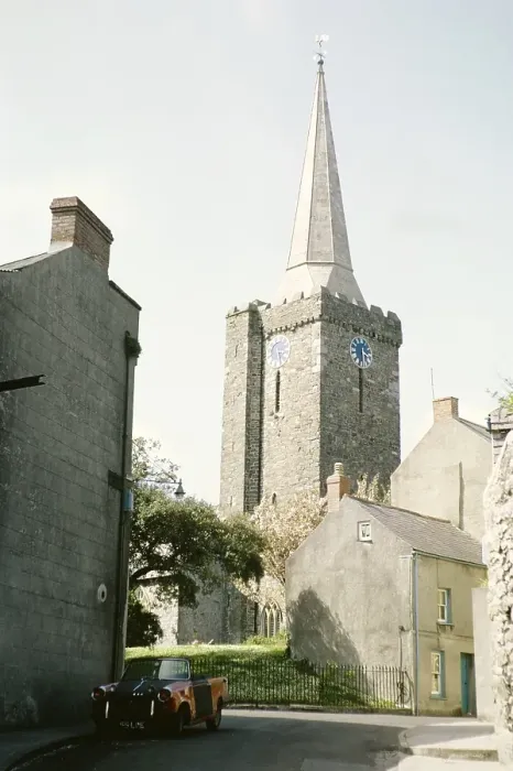 Framed Print : St Mary's Church, Cresswell Street, Tenby, Pembrokeshire, Wales, UK May 1970