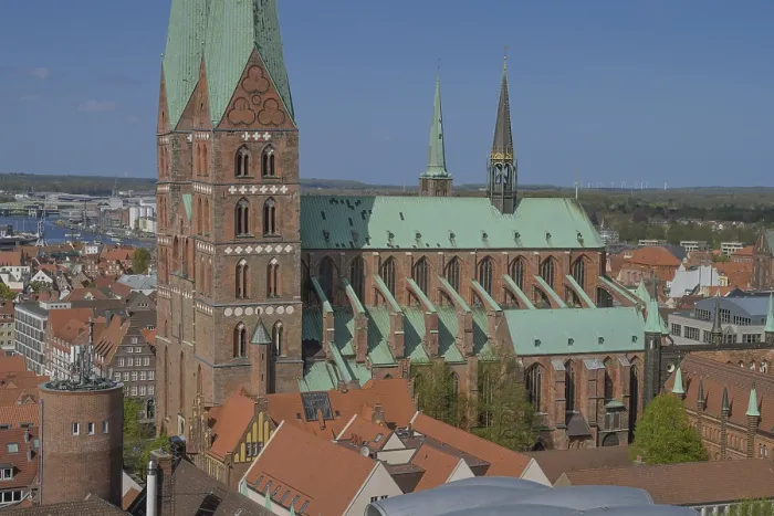 Framed Print : St. Mary's Church, Luebeck