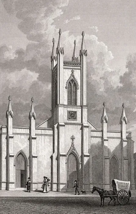Framed Print : St Mary's Church, Somers Town