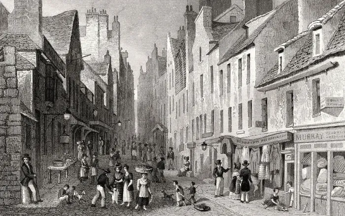 Framed Print : St Mary's Wynd, from the Pleasance Framed Print : St Mary's Wynd, from the Pleasance