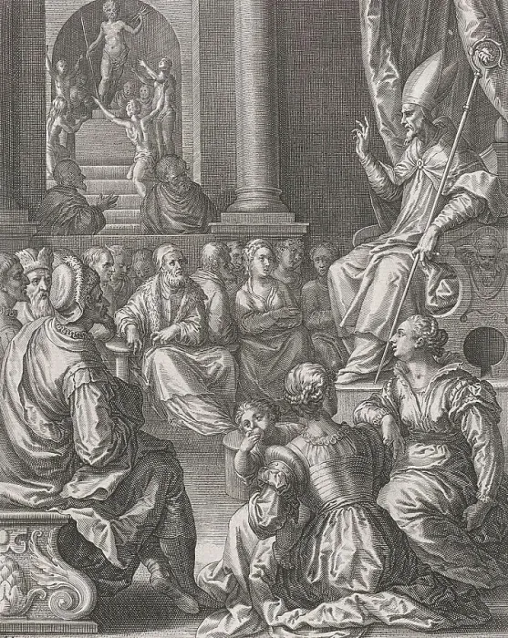 Framed Print : St. Otto of Bamberg Celebrates the Pagans of Pomerania