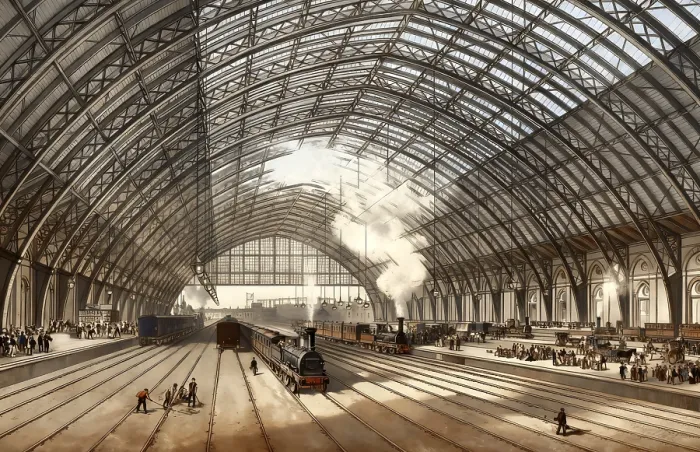 Framed Print : St Pancras railway station, a central London railway terminus located on Euston Road in the London Borough of Camden
