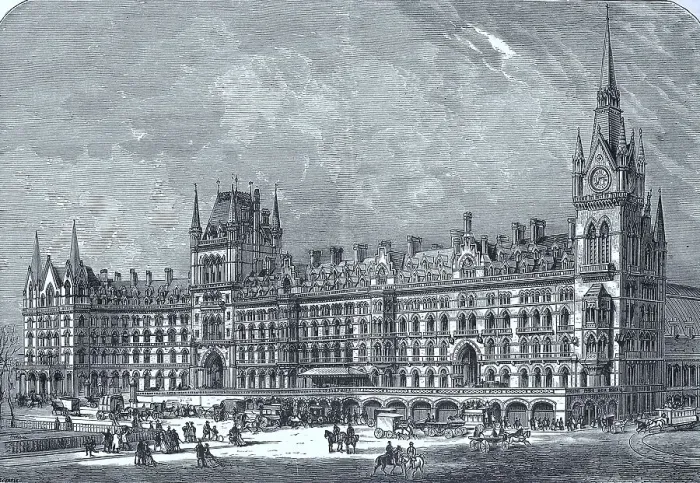 Framed Print : St Pancras railway station, one of London's main stations