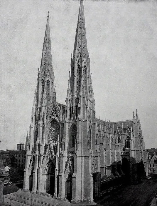 Framed Print : St. Patricks Cathedral on Fifth Avenue in New York Framed Print : St. Patricks Cathedral on Fifth Avenue in New York
