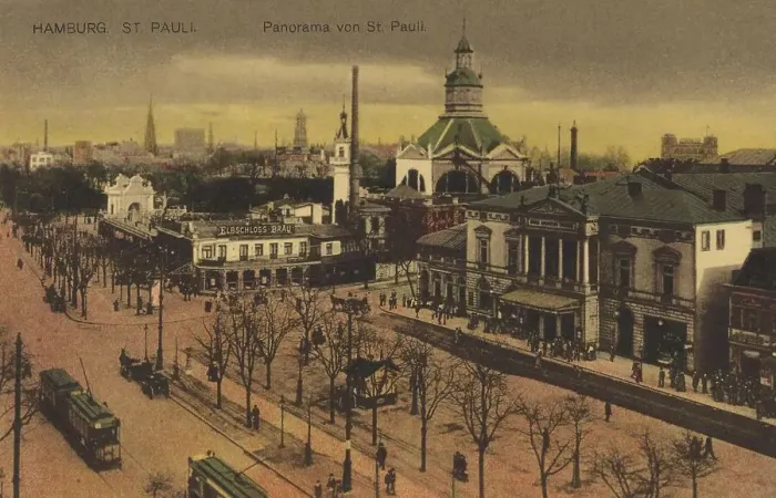 Framed Print : St. Pauli, Panorama, Hamburg, Germany