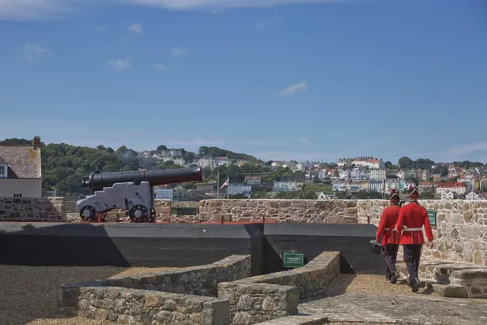 Framed Print : ST. PETER PORT, GUERNSEY, UK - AUGUST 16