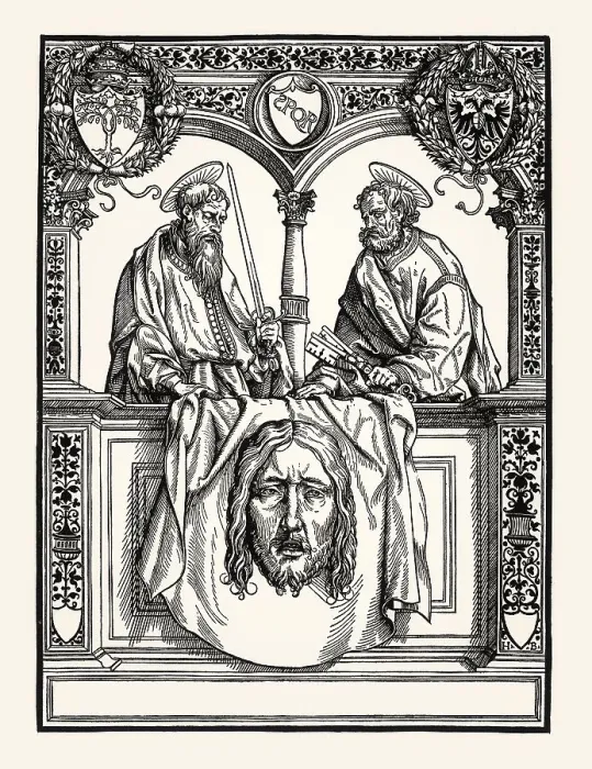 Framed Print : St. Peter and St. Paul with the Sudarium