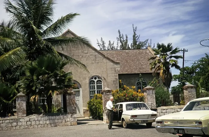 Framed Print : St Peter's Anglican Church, Port Royal, Jamaica 1970