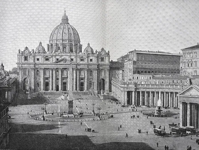 Framed Print : St. Peter's Basilica and the Vatican in Rome