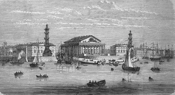 Framed Print : The St Petersburg Stock Exchange in Russia