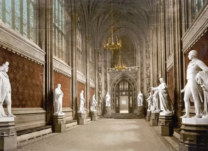 Framed Print : St Stephen's Hall, interior