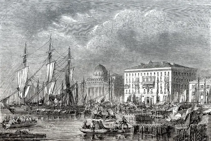 Framed Print : Stadtbild von Triest, Nordostitalien, 18