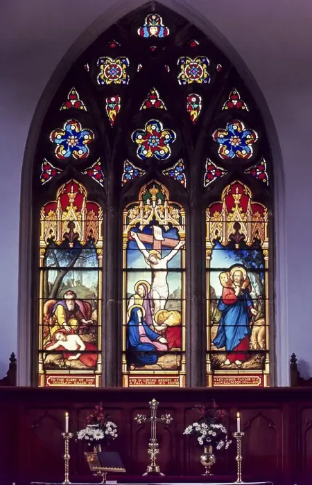 Framed Print : Stained glass in All Saints Church established in 1854 in Coonoor Framed Print : Stained glass in All Saints Church established in 1854 in Coonoor
