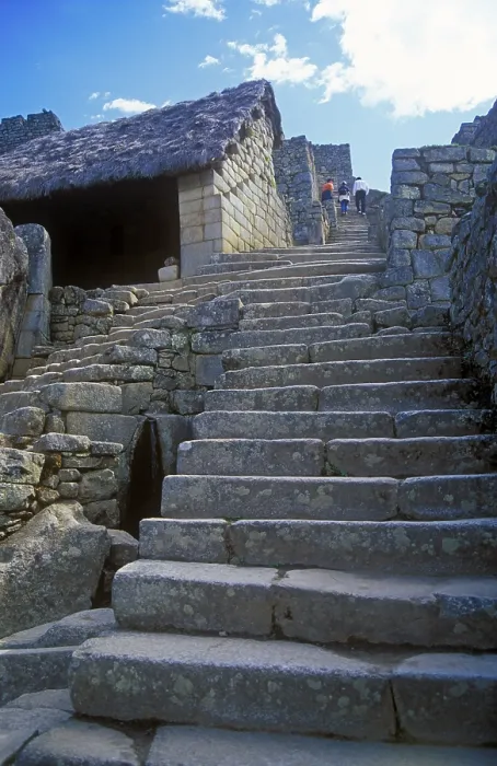 Framed Print : Staircase, Machu Picchu, Andean highlands