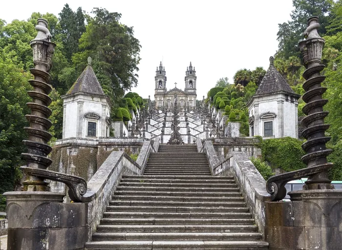 Framed Print : Stairway of the Five Senses, Bom Jesus do Monte