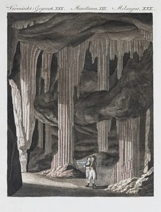 Framed Print : Stalactite cave near Slains, Scotland
