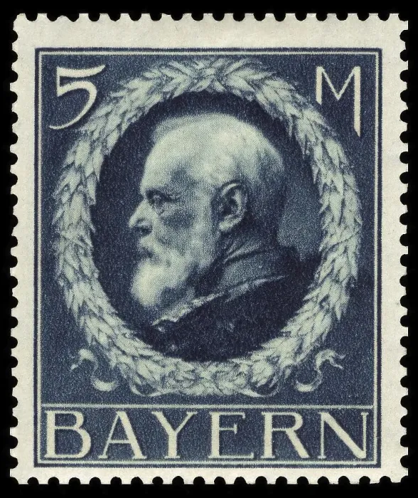 Framed Print : Stamp from the Kingdom of Bavaria Framed Print : Stamp from the Kingdom of Bavaria