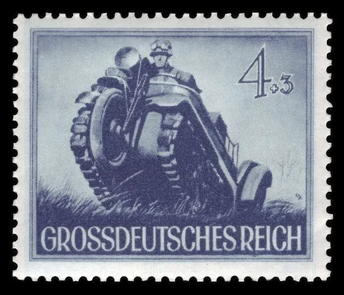 Framed Print : Stamp vintage 1944 of the Deutsche Reichspost