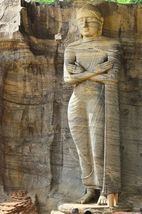 Framed Print : Standing Buddha, Gal Vihara, UNESCO World Heritage Site