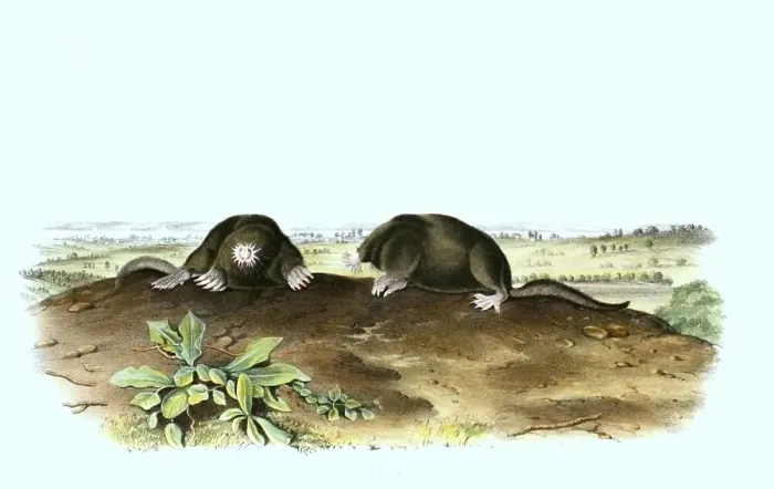 Framed Print : Star mole or star-nosed mole (Condylura cristata)