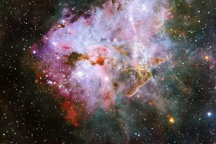 Framed Print : Starfield. Cosmos art. Elements of this image furnished by NASA