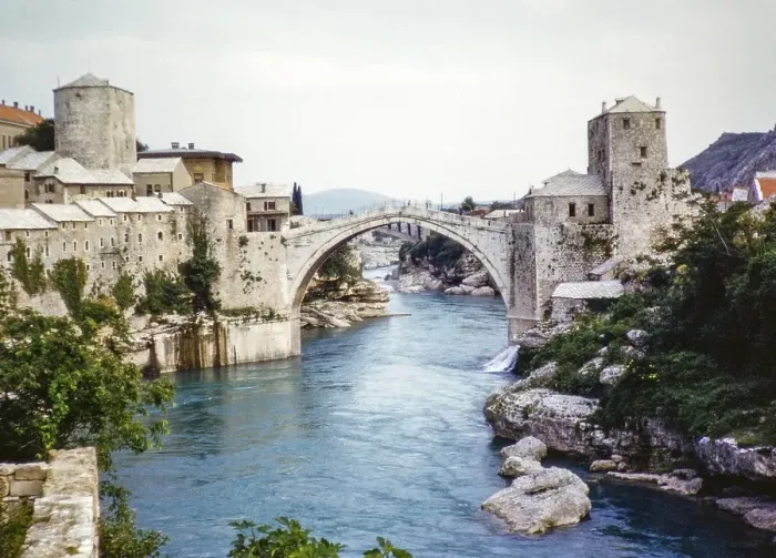 Framed Print : Stari Most, Old Bridge, Mostar Bridge, River Neretva, Mostar, Bosnia and Herzegovina, former Yugoslavia, Europe 1960, Europe Framed Print : Stari Most, Old Bridge, Mostar Bridge, River Neretva, Mostar, Bosnia and Herzegovina, former Yugoslavia, Europe 1960, Europe