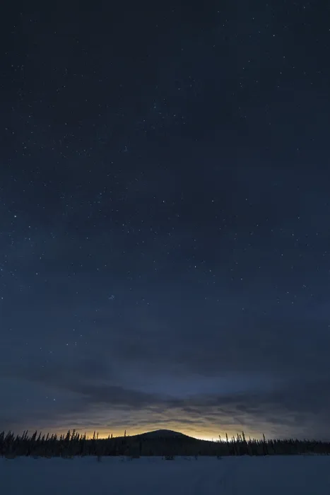 Framed Print : Starry winter night, Norrbotten