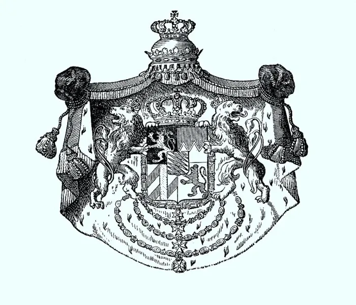 Framed Print : State coat of arms, coat of arms from 1890