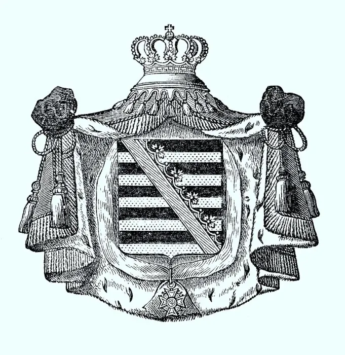 Framed Print : State coat of arms, coat of arms from 1890