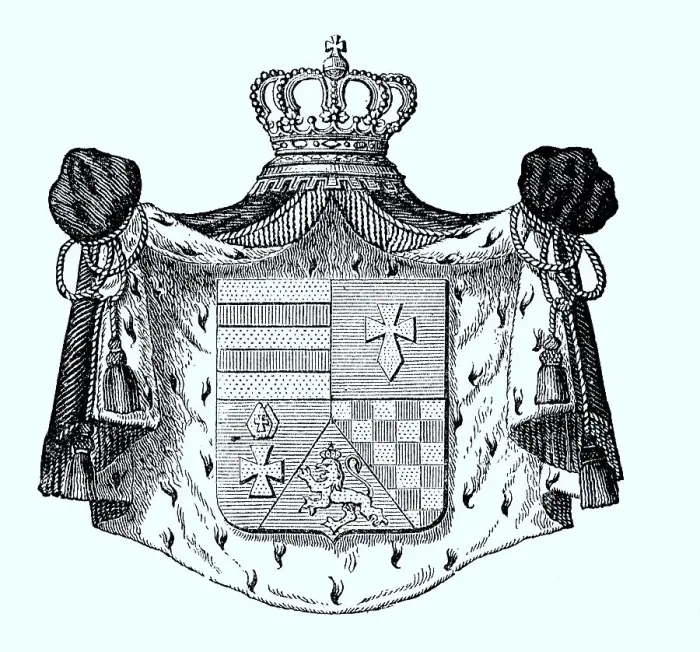 Framed Print : State coat of arms, coat of arms from 1890 Framed Print : State coat of arms, coat of arms from 1890