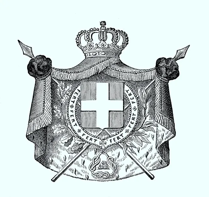 Framed Print : State coat of arms, coat of arms from 1890 Framed Print : State coat of arms, coat of arms from 1890