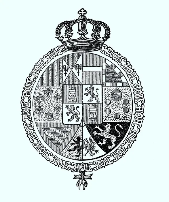 Framed Print : State coat of arms, coat of arms from 1890 Framed Print : State coat of arms, coat of arms from 1890