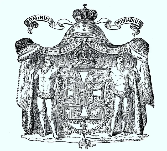 Framed Print : State coat of arms, coat of arms from 1890