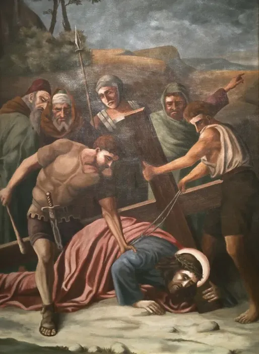 Framed Print : Station of the Cross by an unknown artist