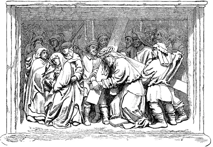 Framed Print : Of the Stations, after Adam Kraft (1460 -1509)
