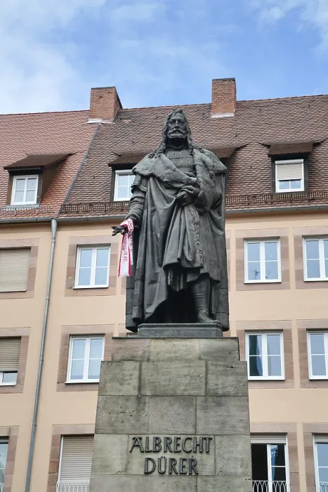 Framed Print : Statue, Albrecht-Durer-Platz