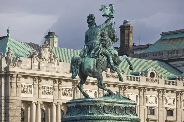 Framed Print : Statue of Archduke Charles of Austria at Heldenplatz square
