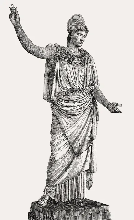 Framed Print : Statue of Athena Polias, the patron deity of the city of Athens Framed Print : Statue of Athena Polias, the patron deity of the city of Athens