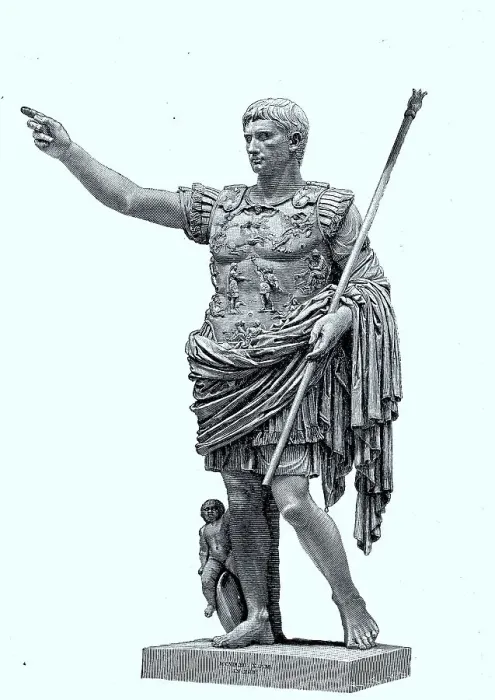Framed Print : The statue of Augustus in the Vatican Museum in Rome