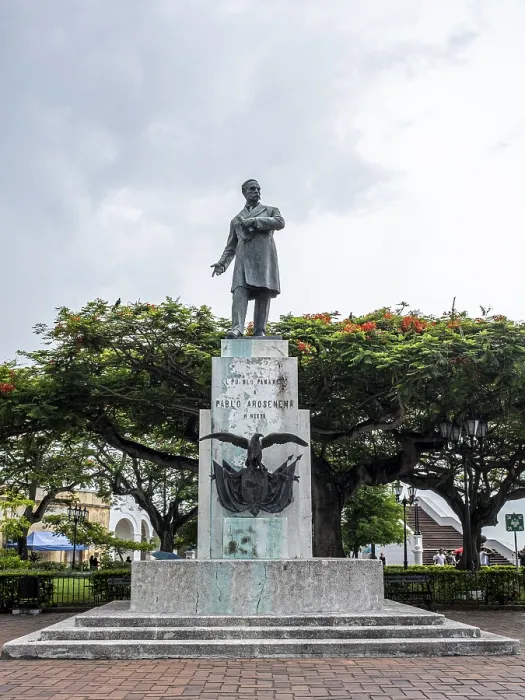 Framed Print : Statue of Belisario Porras, Panama City, Panama
