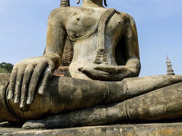 Framed Print : Statue of buddha in ayutthaya thailand