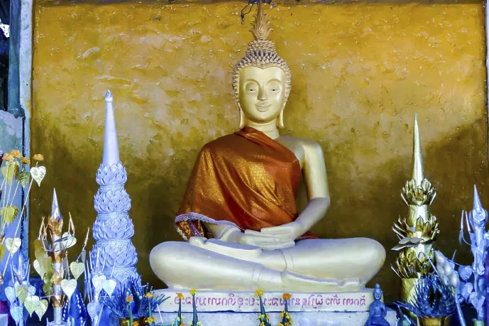 Framed Print : Statue of buddha, digital photo picture as a background Framed Print : Statue of buddha, digital photo picture as a background