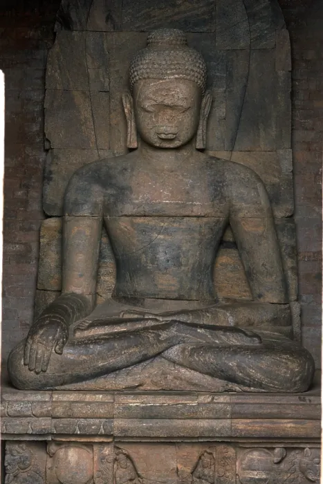 Framed Print : Statue of Buddha in heritage Buddhist excavated site Framed Print : Statue of Buddha in heritage Buddhist excavated site