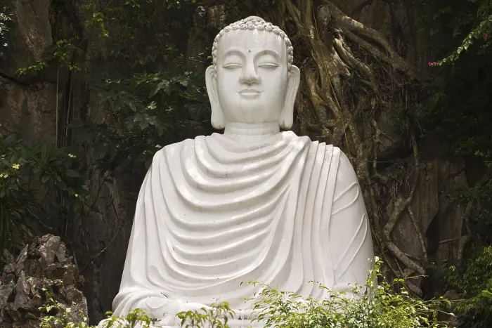 Framed Print : Statue of Buddha, Marble Mountains Framed Print : Statue of Buddha, Marble Mountains